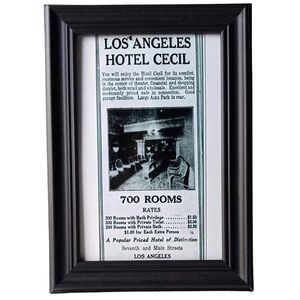 cecil hotel Newspaper ad Richard Ramirez serial killer creepy crime Hotel Ad